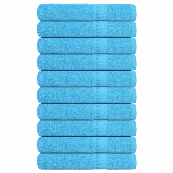 Serviettes FROGN 10 pcs turquoise 100x200 cm 360 g/m²