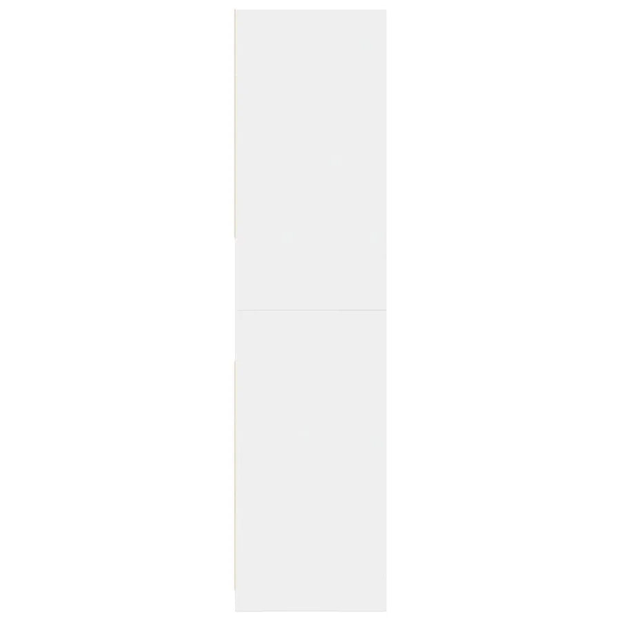 Garde-robe blanc 80x50x200 cm bois d'ingénierie - 5