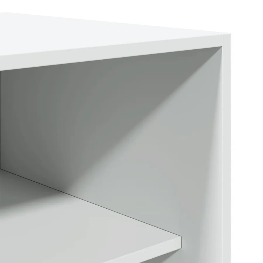 Garde-robe blanc 80x50x200 cm bois d'ingénierie - 7