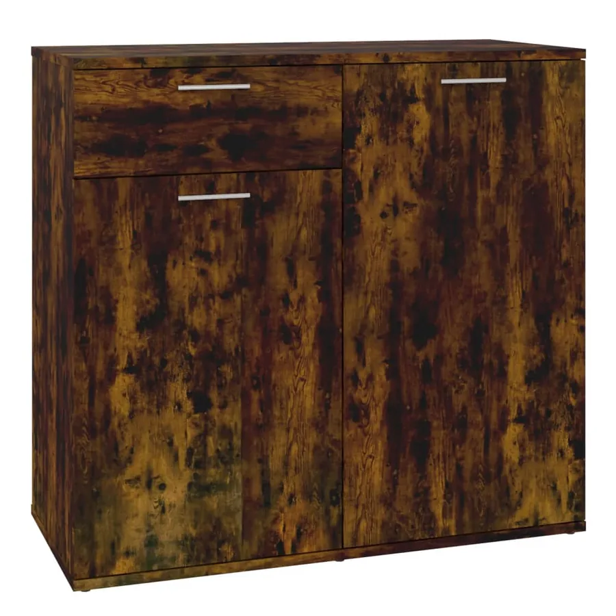Buffet Chêne fumé 80x36x75 cm Bois d'ingénierie - 2