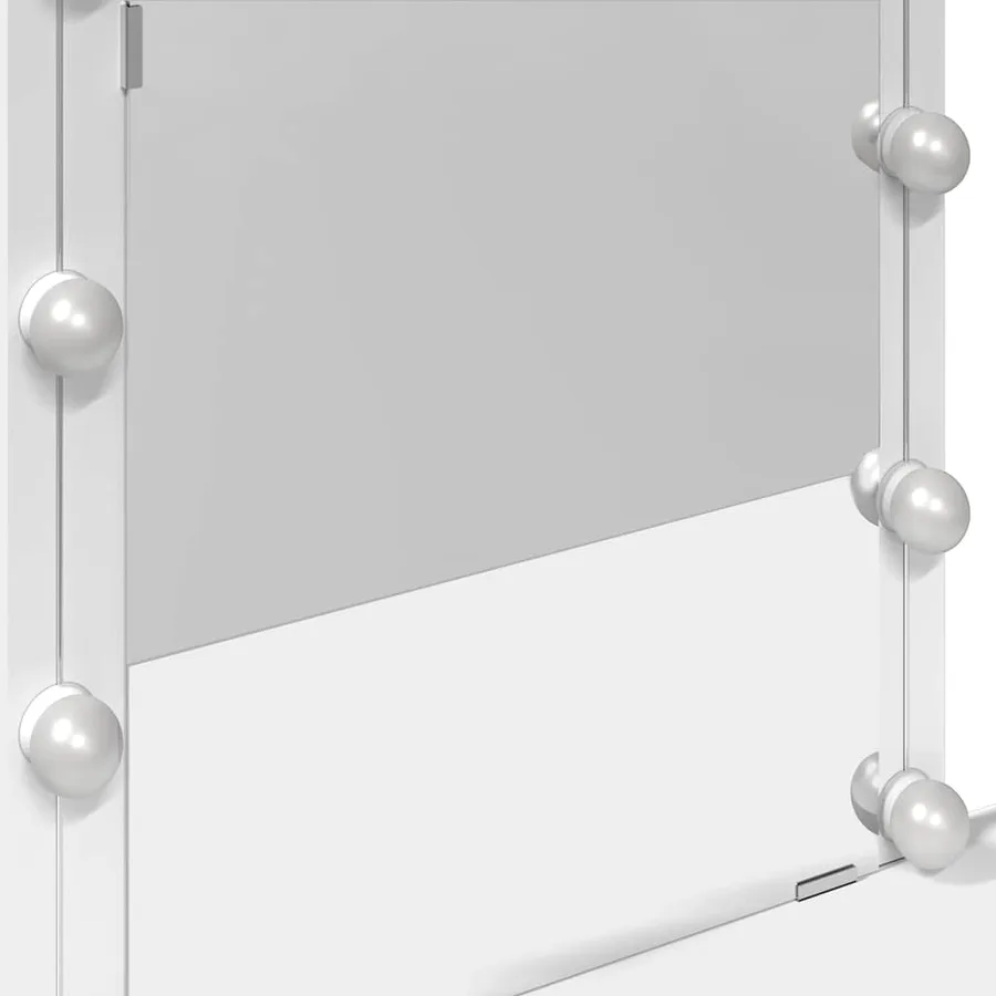 Coiffeuse avec LED blanc 100x40x130 cm - 12