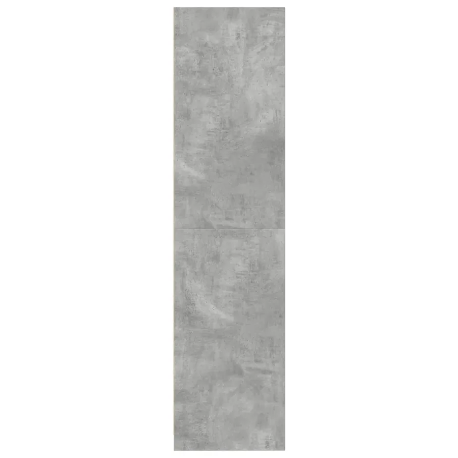 Garde-robe Gris béton 100x50x200 cm Aggloméré - 5
