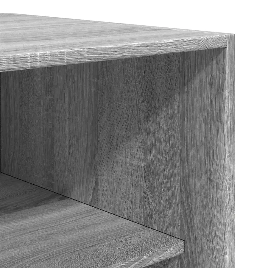 Garde-robe sonoma gris 100x50x200 cm bois d'ingénierie - 7