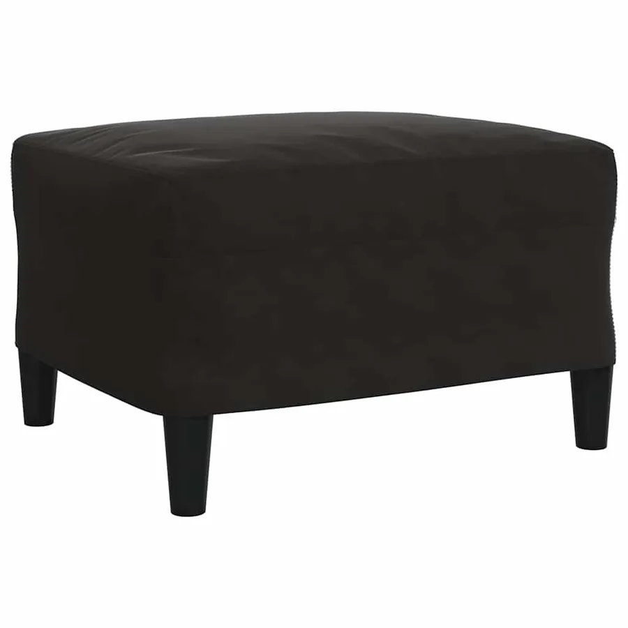 Ensemble de canapés 4 pcs avec coussins Noir Velours - 7