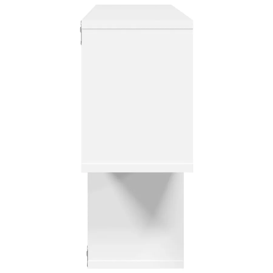 Étagère murale blanc 100x20x53 cm bois d'ingénierie - 5