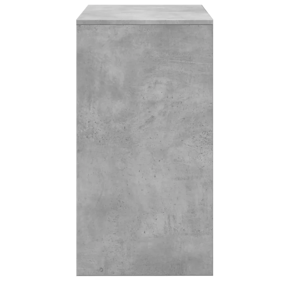 Coiffeuse et tabouret gris béton 60x40x113,5 cm - 6