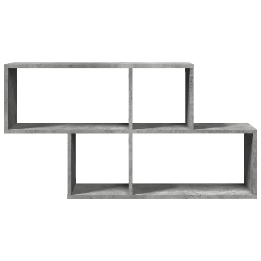 Étagère murale gris béton 100x20x53 cm bois d'ingénierie - 4