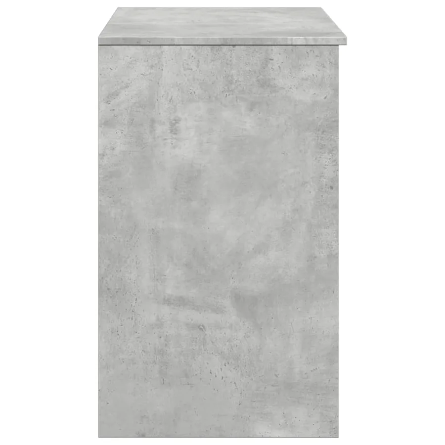 Coiffeuse avec miroir gris béton 73x46,5x120 cm - 6