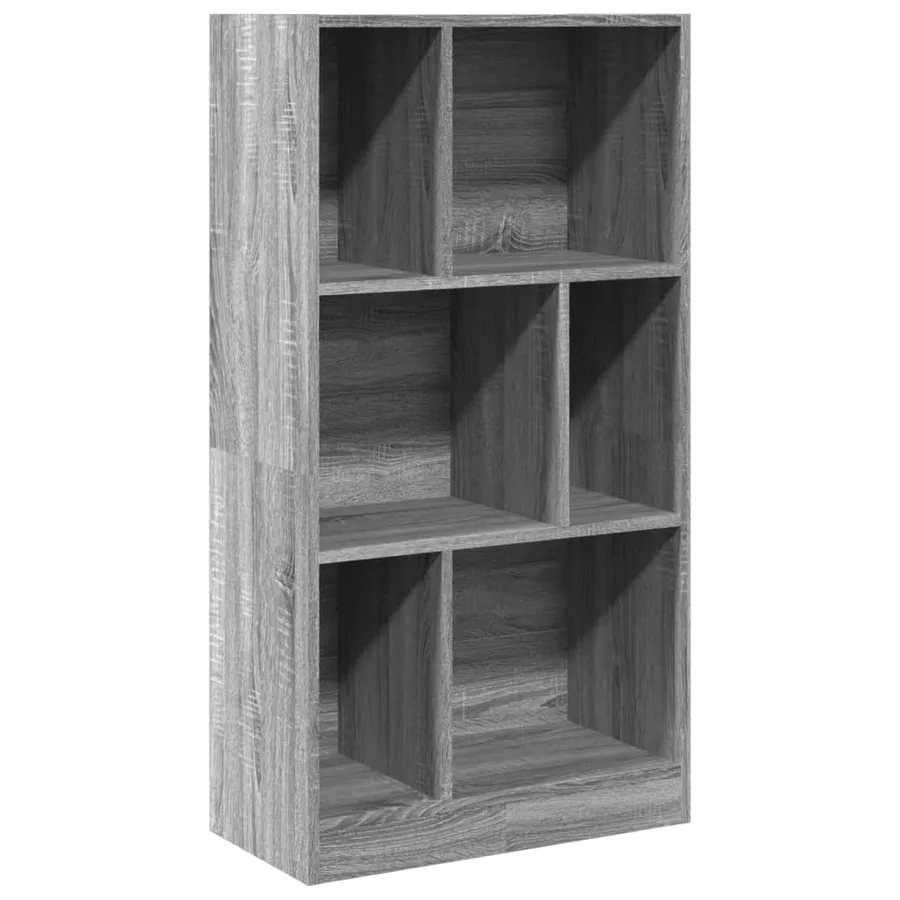 Bibliothèque sonoma gris 57x28,5x107,5 cm bois d'ingénierie - 2
