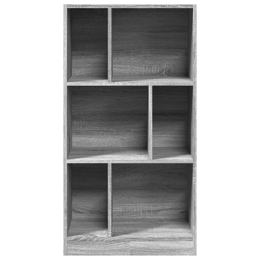 Bibliothèque sonoma gris 57x28,5x107,5 cm bois d'ingénierie - 4