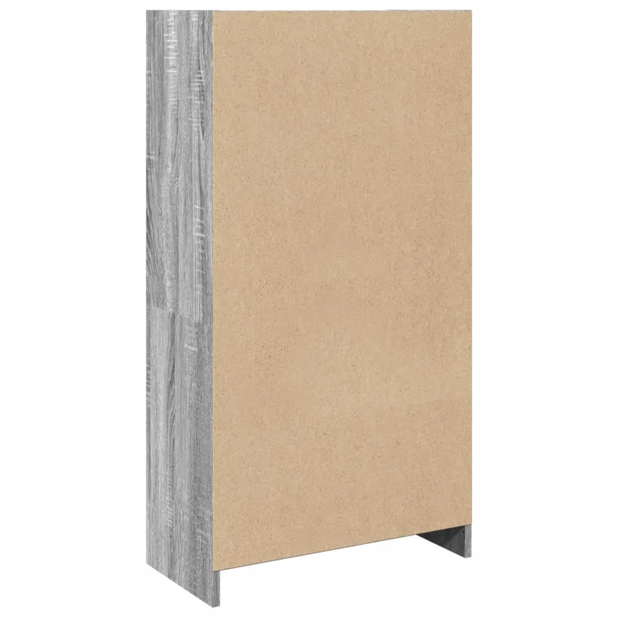 Bibliothèque sonoma gris 57x28,5x107,5 cm bois d'ingénierie - 6