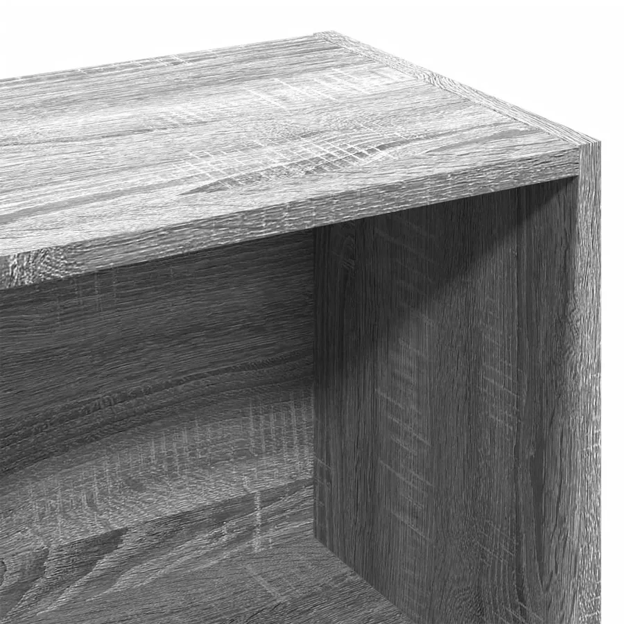 Bibliothèque sonoma gris 57x28,5x107,5 cm bois d'ingénierie - 7