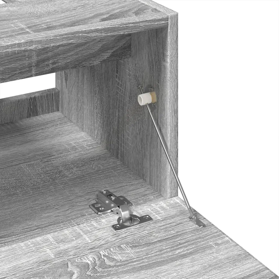 Meuble d'évier sonoma gris 40x37x59 cm bois d'ingénierie - 8