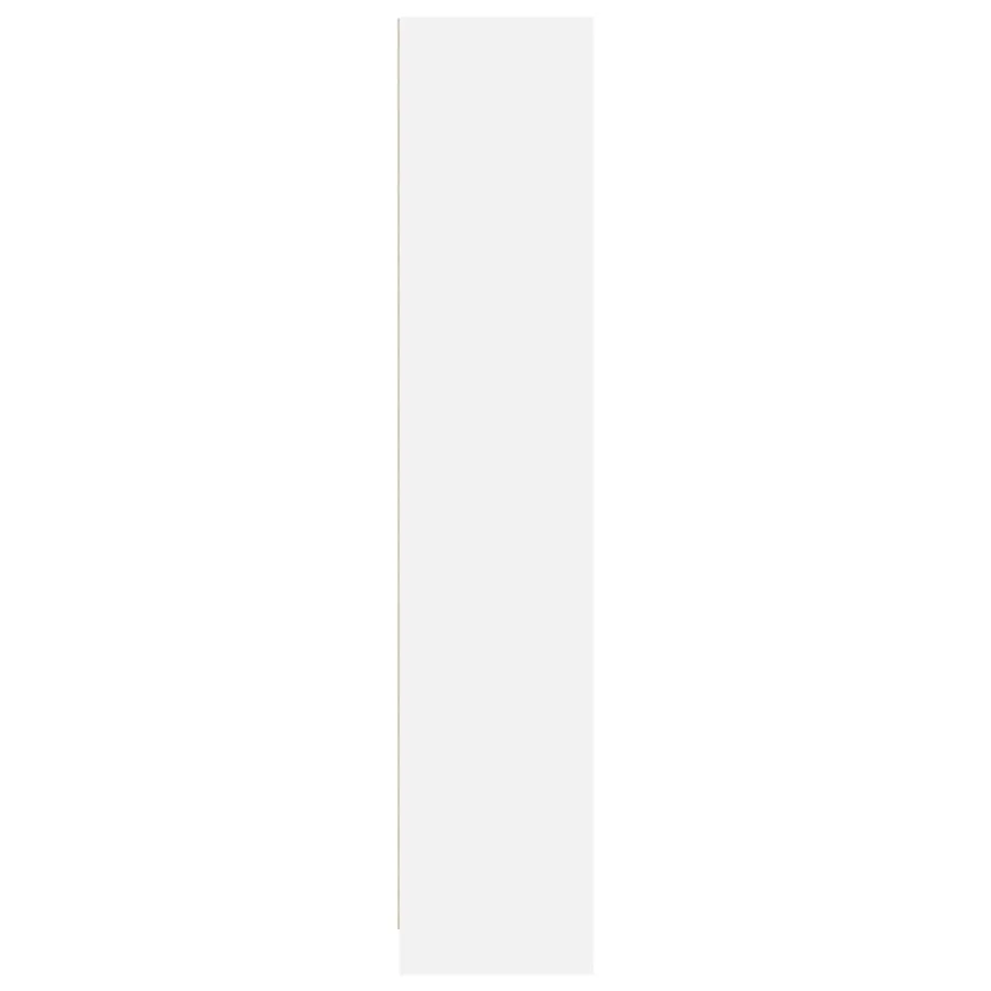 Bibliothèque blanc 57x28,5x107,5 cm bois d'ingénierie - 5