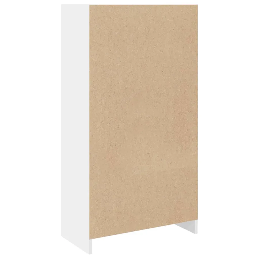 Bibliothèque blanc 57x28,5x107,5 cm bois d'ingénierie - 6