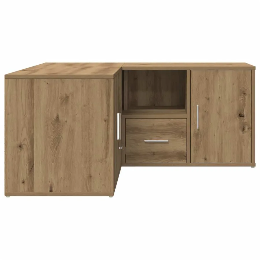 Armoire d'angle chêne artisanal 160x40x45 cm bois d'ingénierie - 10