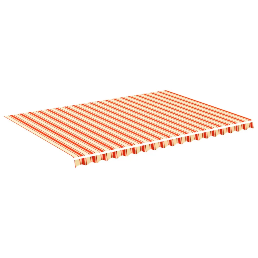 Tissu de remplacement pour auvent jaune et orange 5x3,5 m polyester - 2