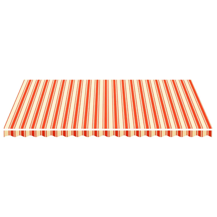 Tissu de remplacement pour auvent jaune et orange 5x3,5 m polyester - 3