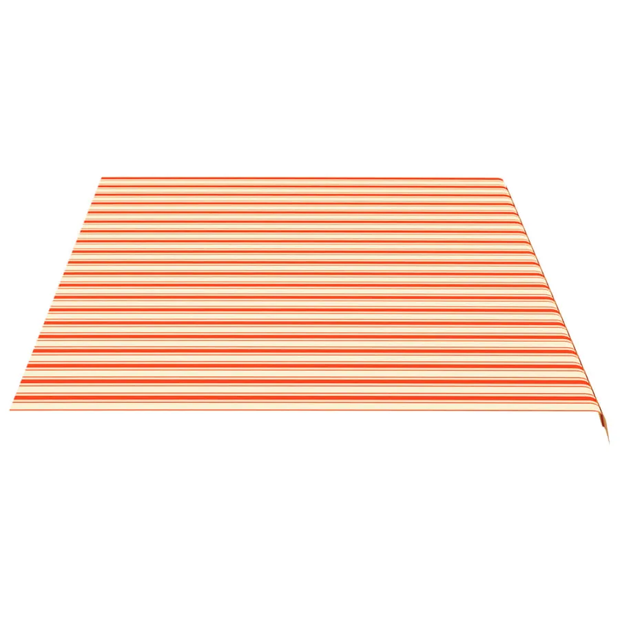 Tissu de remplacement pour auvent jaune et orange 5x3,5 m polyester - 4