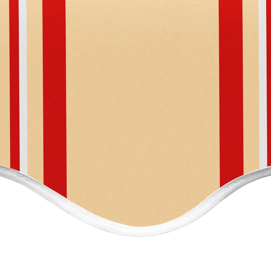 Tissu de remplacement pour auvent jaune et orange 5x3,5 m polyester - 5