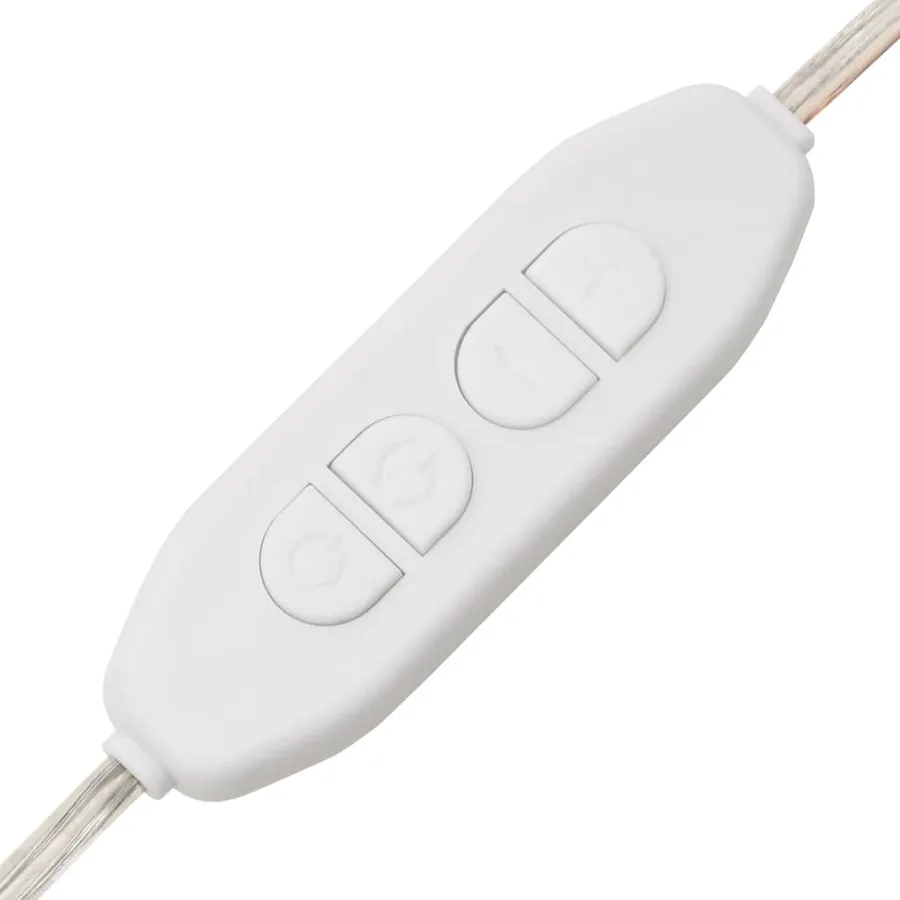 Coiffeuse avec LED gris béton 100x40x120 cm - 14