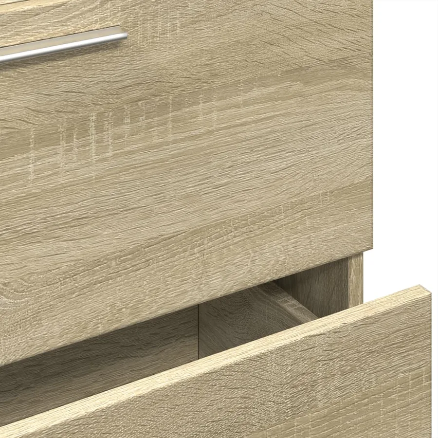 Armoire d'évier chêne sonoma 59x37x59 cm bois d'ingénierie - 9