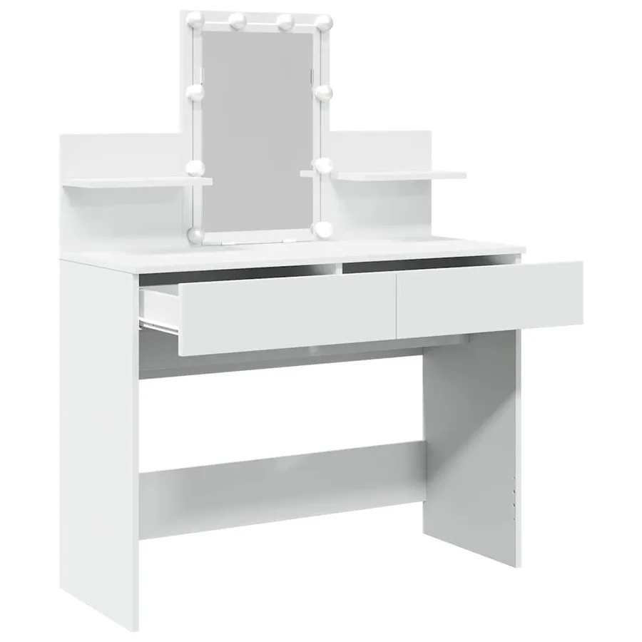 Coiffeuse avec LED blanc 100x40x130 cm - 9