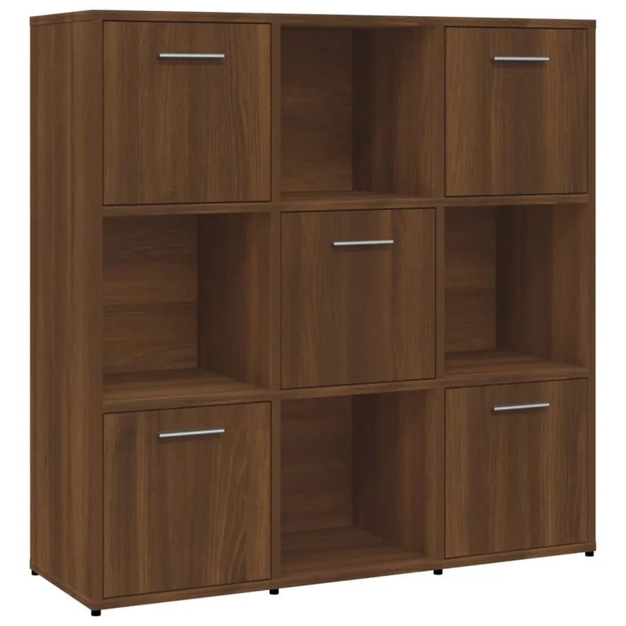 Bibliothèque Chêne marron 90x30x90 cm Bois d'ingénierie - 2