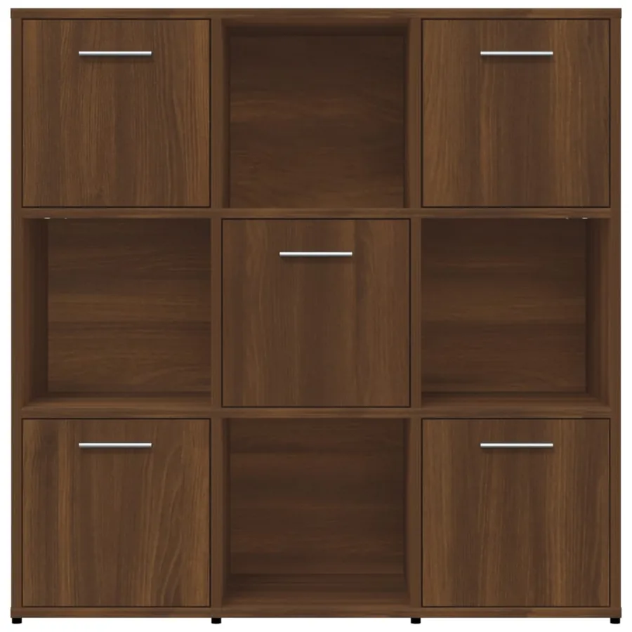 Bibliothèque Chêne marron 90x30x90 cm Bois d'ingénierie - 6