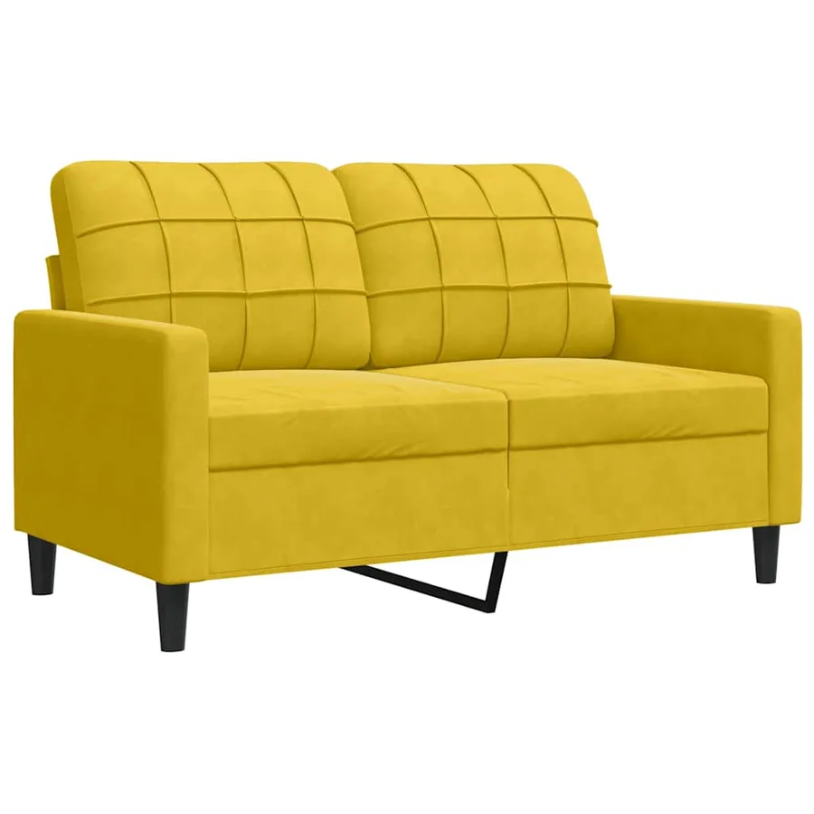 Ensemble de canapés 4 pcs avec coussins et traversins velours - 5