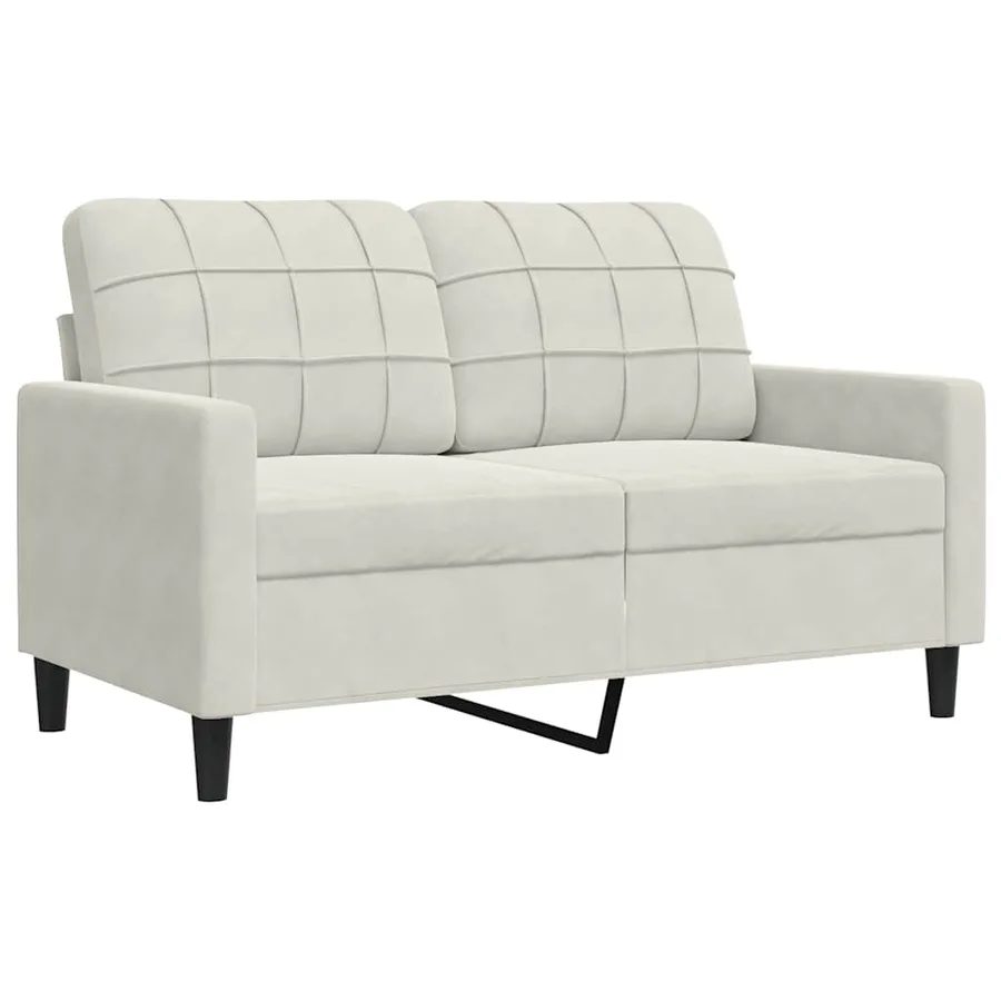 Ensemble de canapés 3 pcs avec coussins et traversins velours - 5