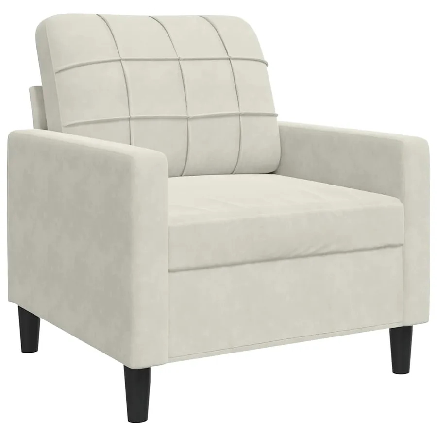 Ensemble de canapés 3 pcs avec coussins et traversins velours - 6