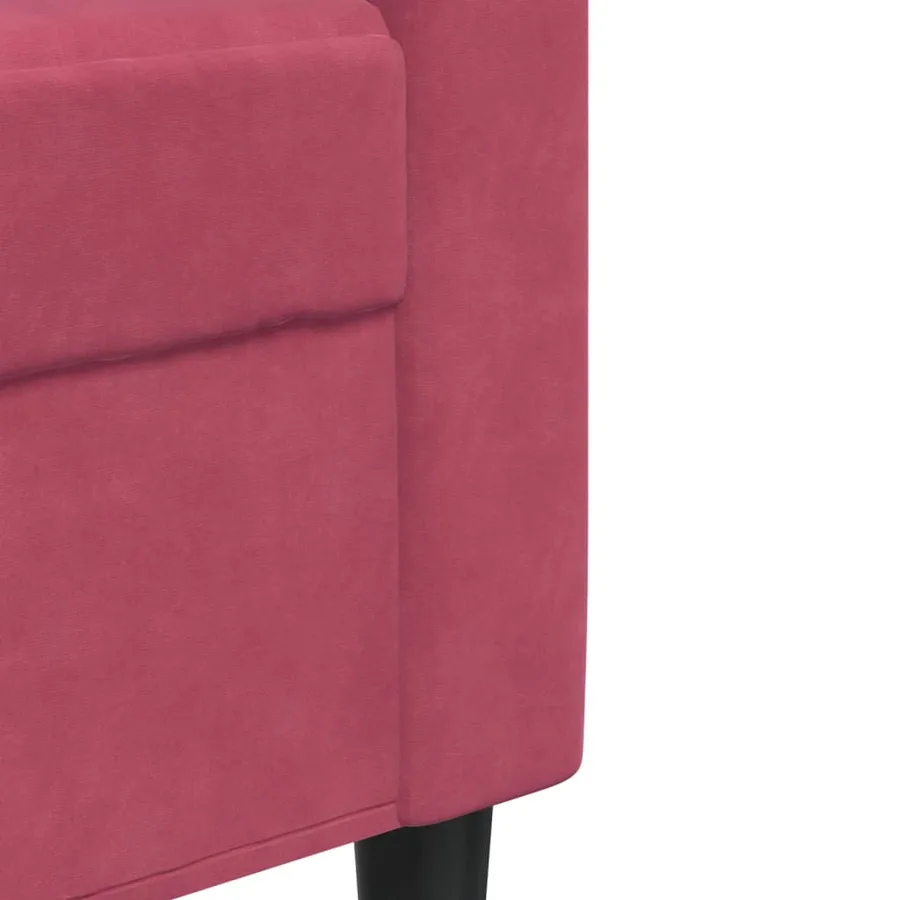 Ensemble de canapés 4 pcs avec coussins et traversins velours - 9