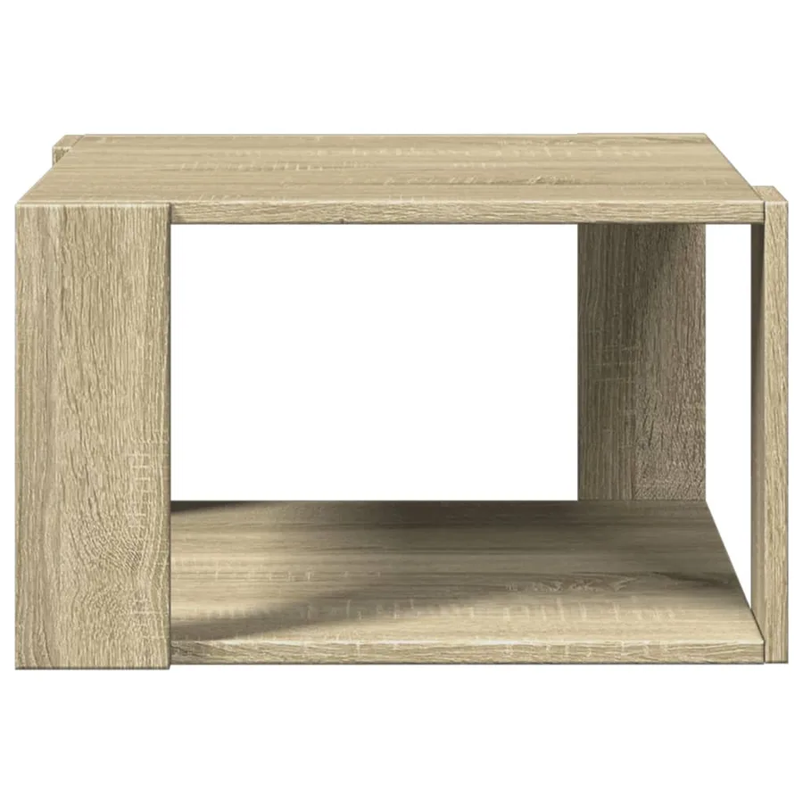 Table basse chêne sonoma 51,5x51,5x30 cm bois d'ingénierie - 5