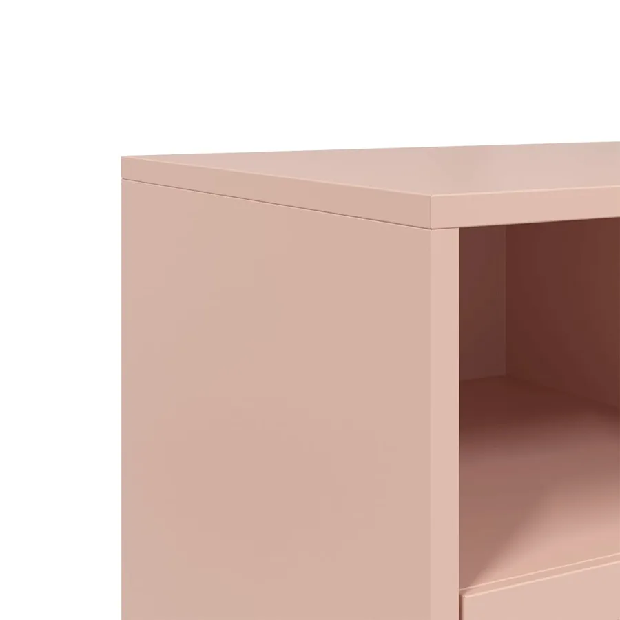 Meuble TV rose 100,5x39x60,5 cm acier - 10