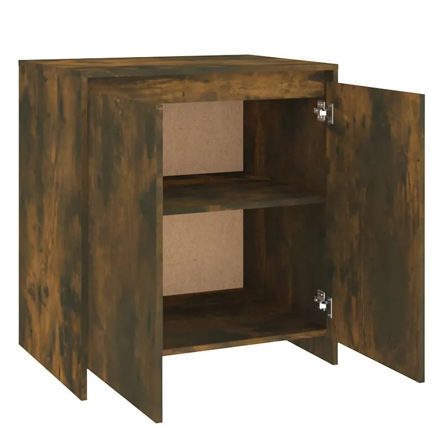 Buffet Chêne fumé 70x41x75 cm Bois d'ingénierie - 8