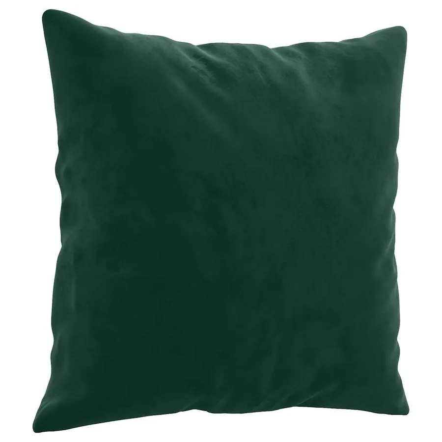 Ensemble de canapés 3 pcs avec coussins vert foncé velours - 6
