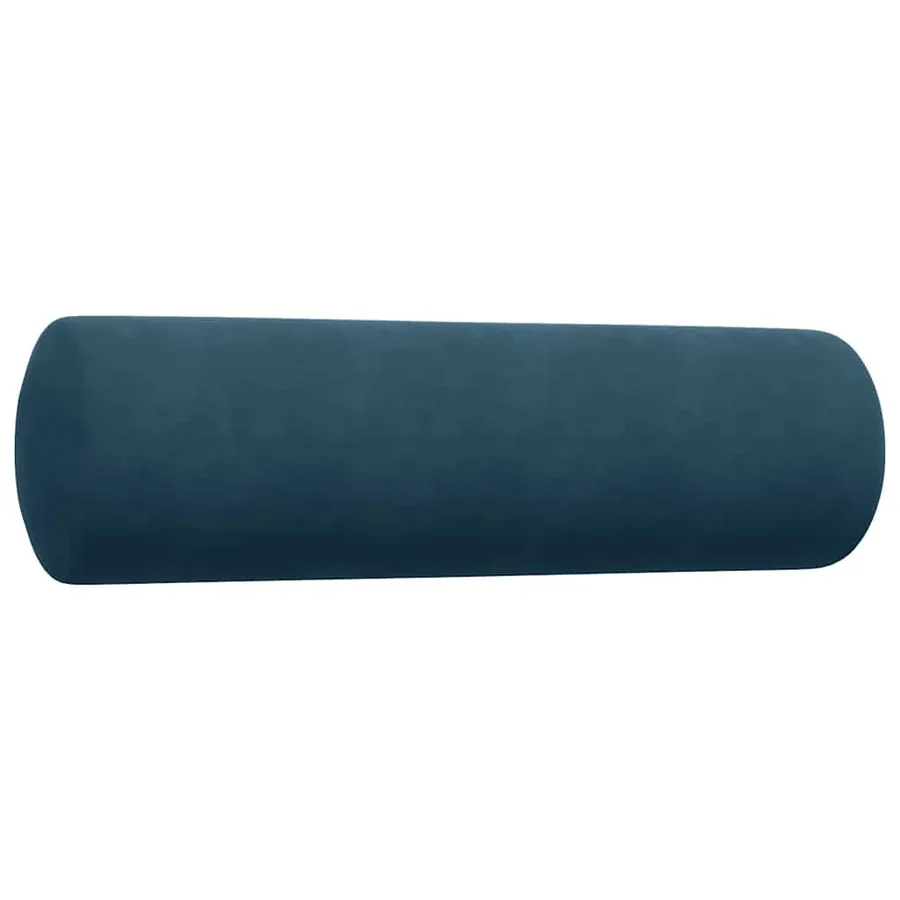 Ensemble de canapés 2pcs et coussins et traversins bleu velours - 6