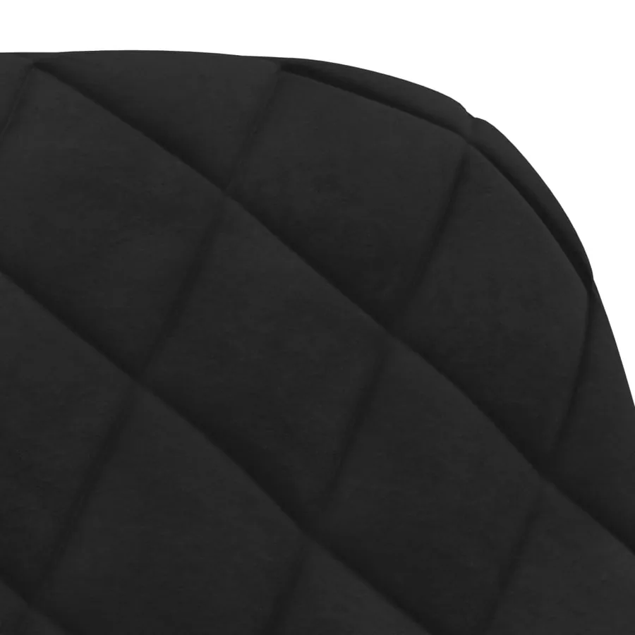 Chaises à manger lot de 2 Noir Velours - 7