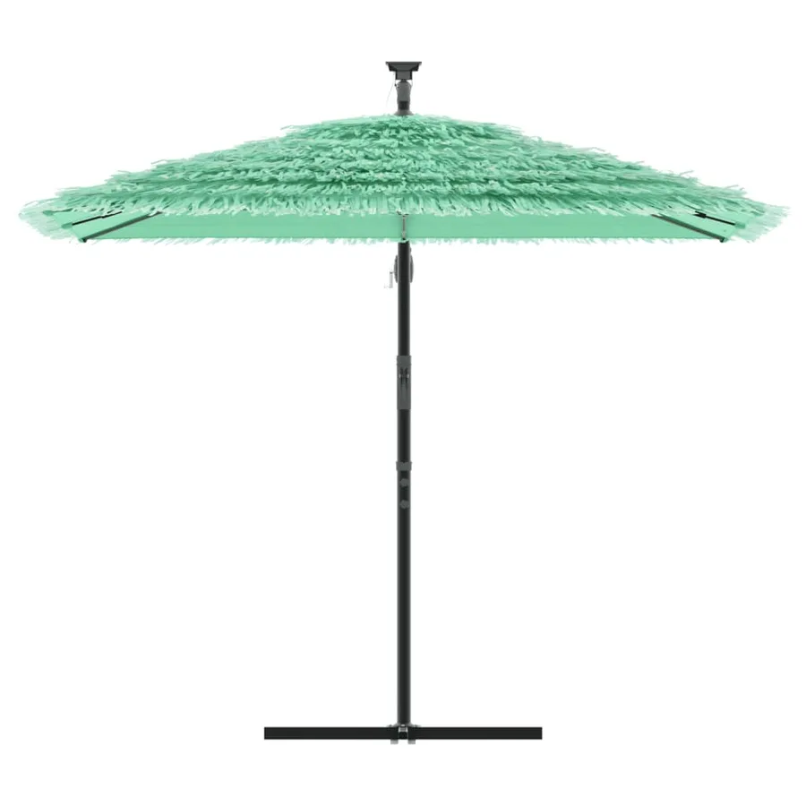 Parasol de jardin avec mât en acier vert 246x246x230 cm - 3
