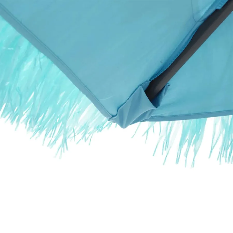 Parasol de jardin avec mât en acier bleu 290x290x238 cm - 7