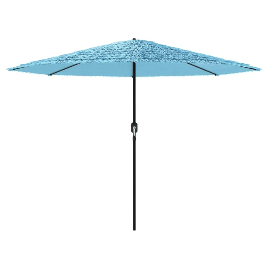 Parasol de jardin avec mât en acier bleu 324x324x247 cm - 3