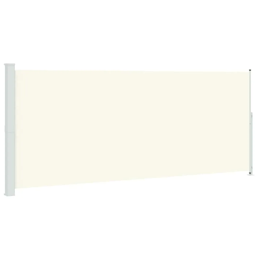 Auvent latéral rétractable de patio 200x500 cm Crème - 2
