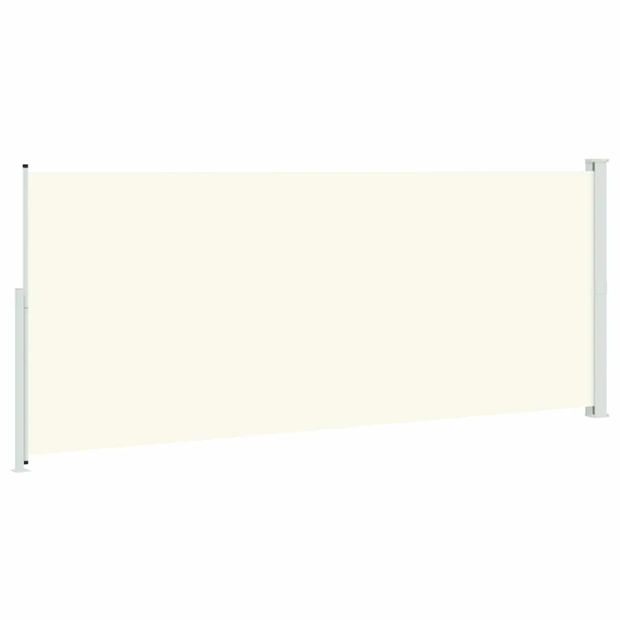 Auvent latéral rétractable de patio 200x500 cm Crème - 6
