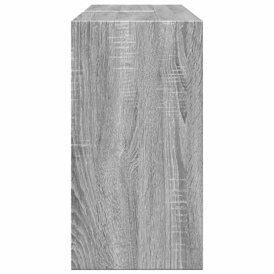 Armoire d'évier sonoma gris 90x29x55 cm bois d'ingénierie - 6