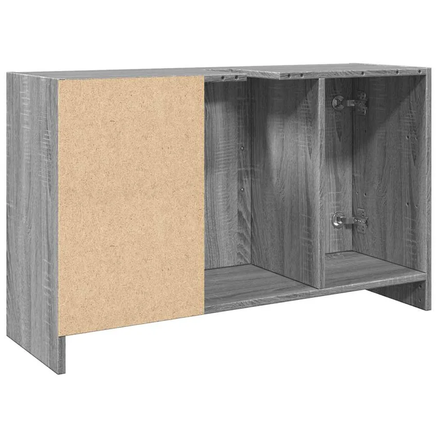 Armoire d'évier sonoma gris 90x29x55 cm bois d'ingénierie - 7