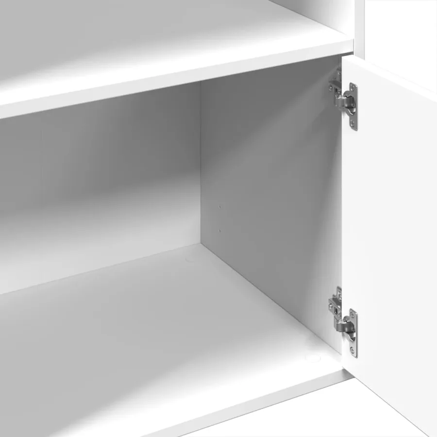 Bibliothèque blanc 100x36x189 cm bois d'ingénierie - 7