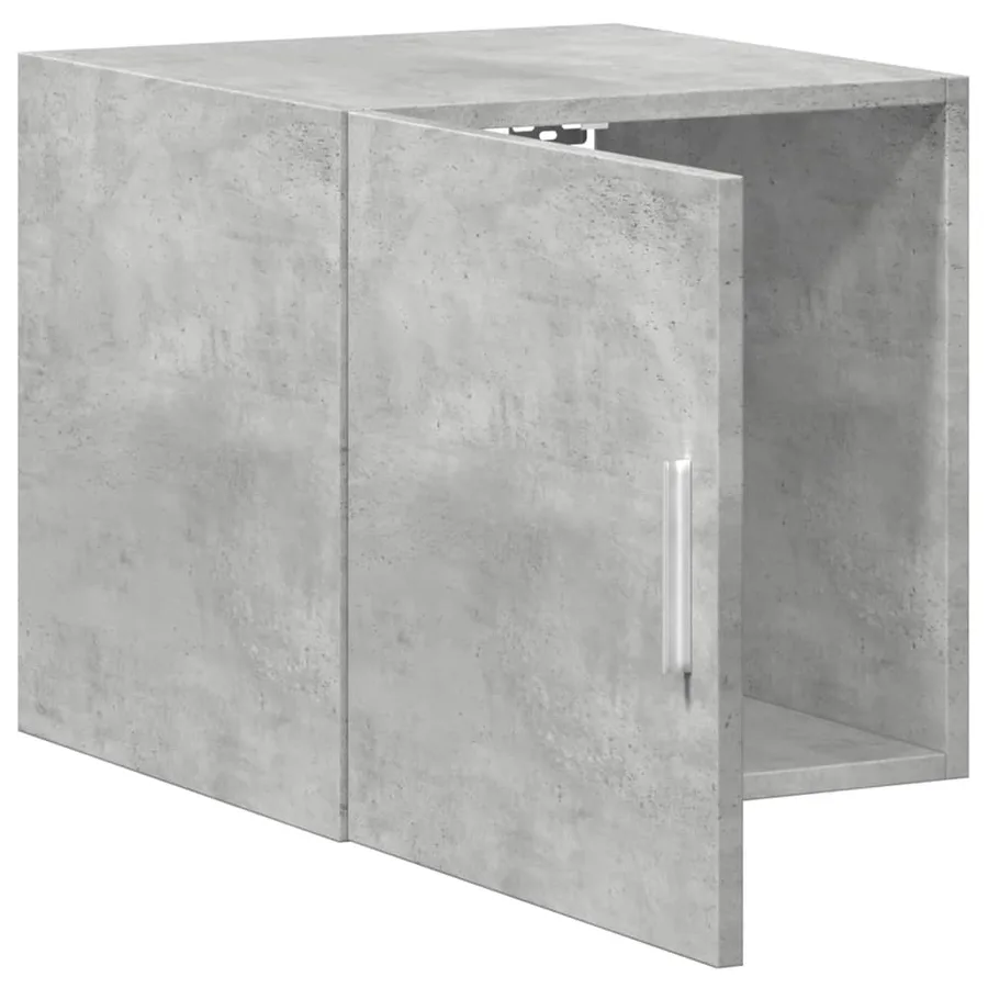 Armoire murale gris béton 40x42,5x40 cm bois d'ingénierie - 7
