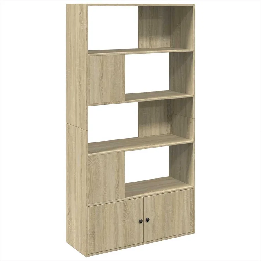Bibliothèque chêne sonoma 100x36x189 cm bois d'ingénierie - 2