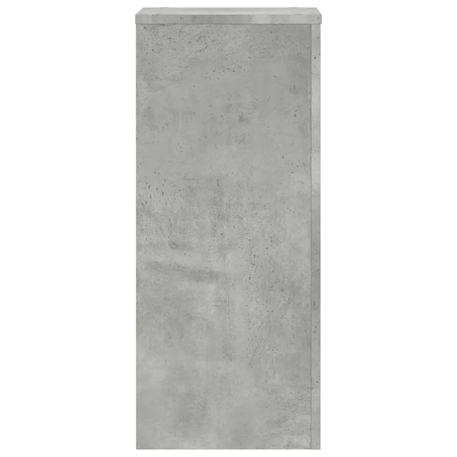Supports pour plantes 2 pcs gris béton bois d'ingénierie - 4